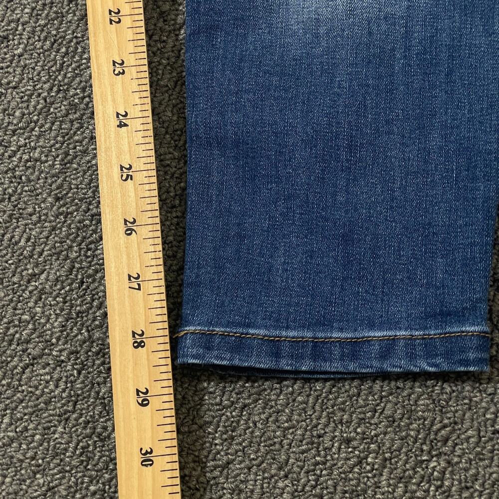 GINGTTO Mens Jeans Size 32x28 Skinny Fit Stretch Pants 32 28 Blue Denim - Picture 10 of 13